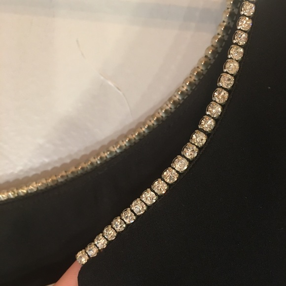 Kay Unger Evening 100% Silk Tiered Crystal Dress 4 - Picture 13 of 16